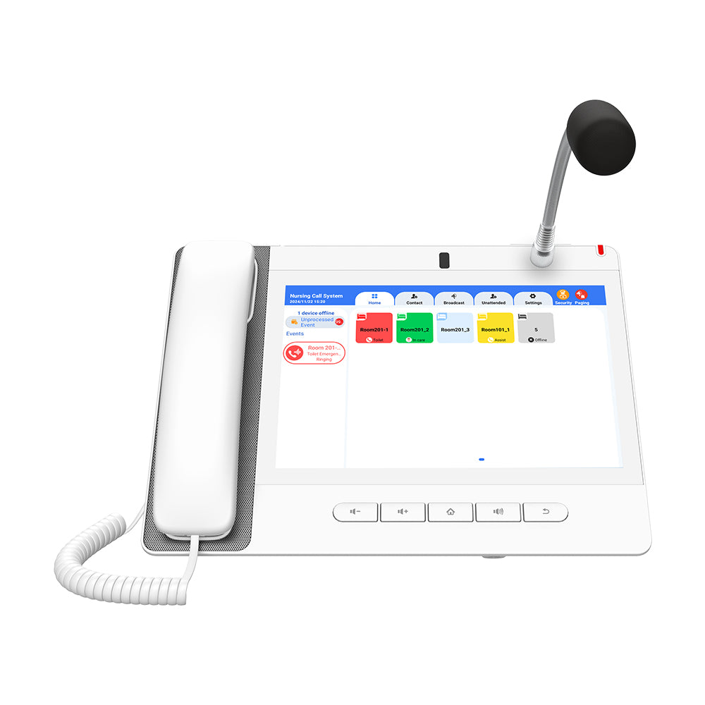 FANVIL A320I NURSE CONSOLE PHONE WITH 10.1" TOUCHSCREEN, 8MP CAMERA AND GOOSENECK MICROPHONE - WHITE - image 2