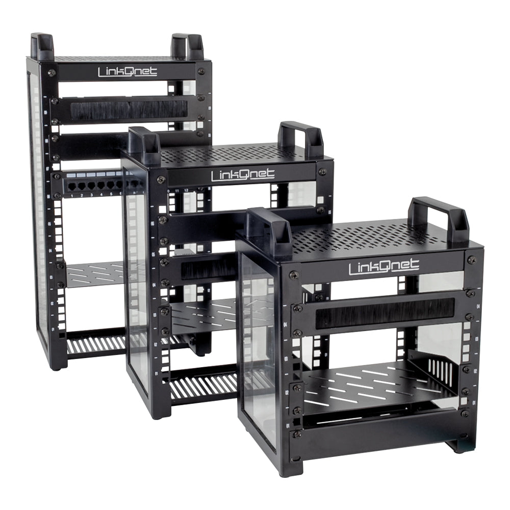 LINKQNET 9U 10-INCH 280X200 MINI OPEN RACK - image 4