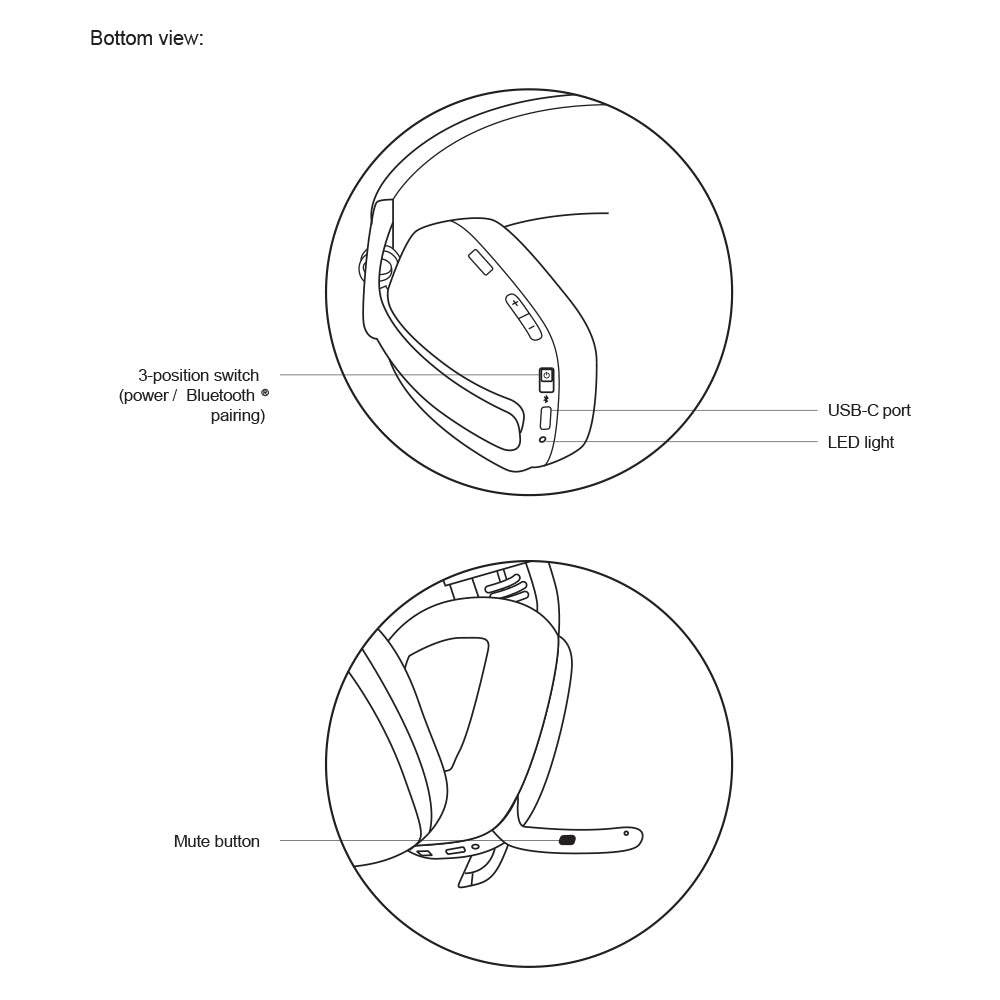 LOGITECH ZONE VIBE 100 WIRELESS BLUETOOTH HEADSET - image 8