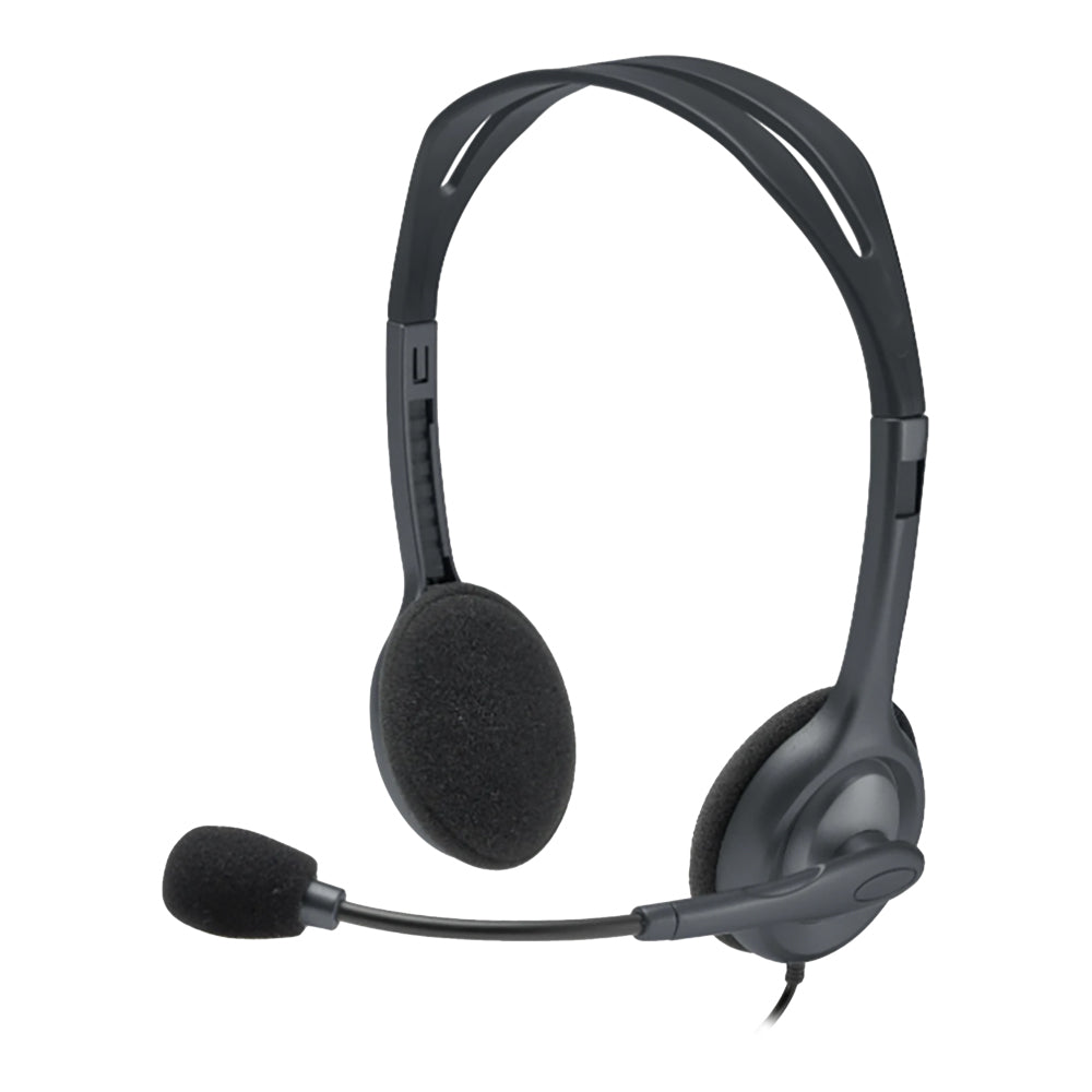 LOGITECH H111 WIRED STEREO HEADSET WITH 3.5MM AUDIO JACK (981-000593)