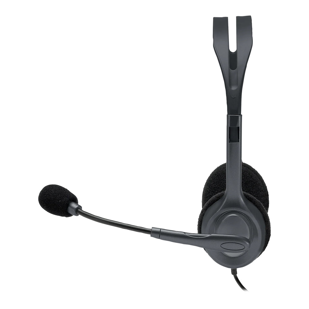 LOGITECH H111 WIRED STEREO HEADSET WITH 3.5MM AUDIO JACK (981-000593) - image 2
