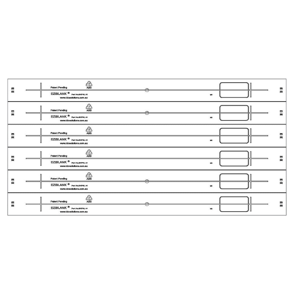 EZIBLANK 6U 19" BLANKING PANEL - image 4