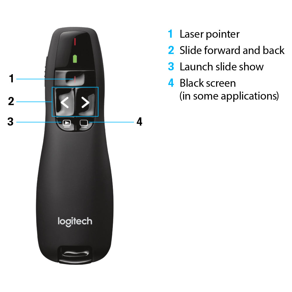 LOGITECH R400 WIRELESS LASER PRESENTER - image 4
