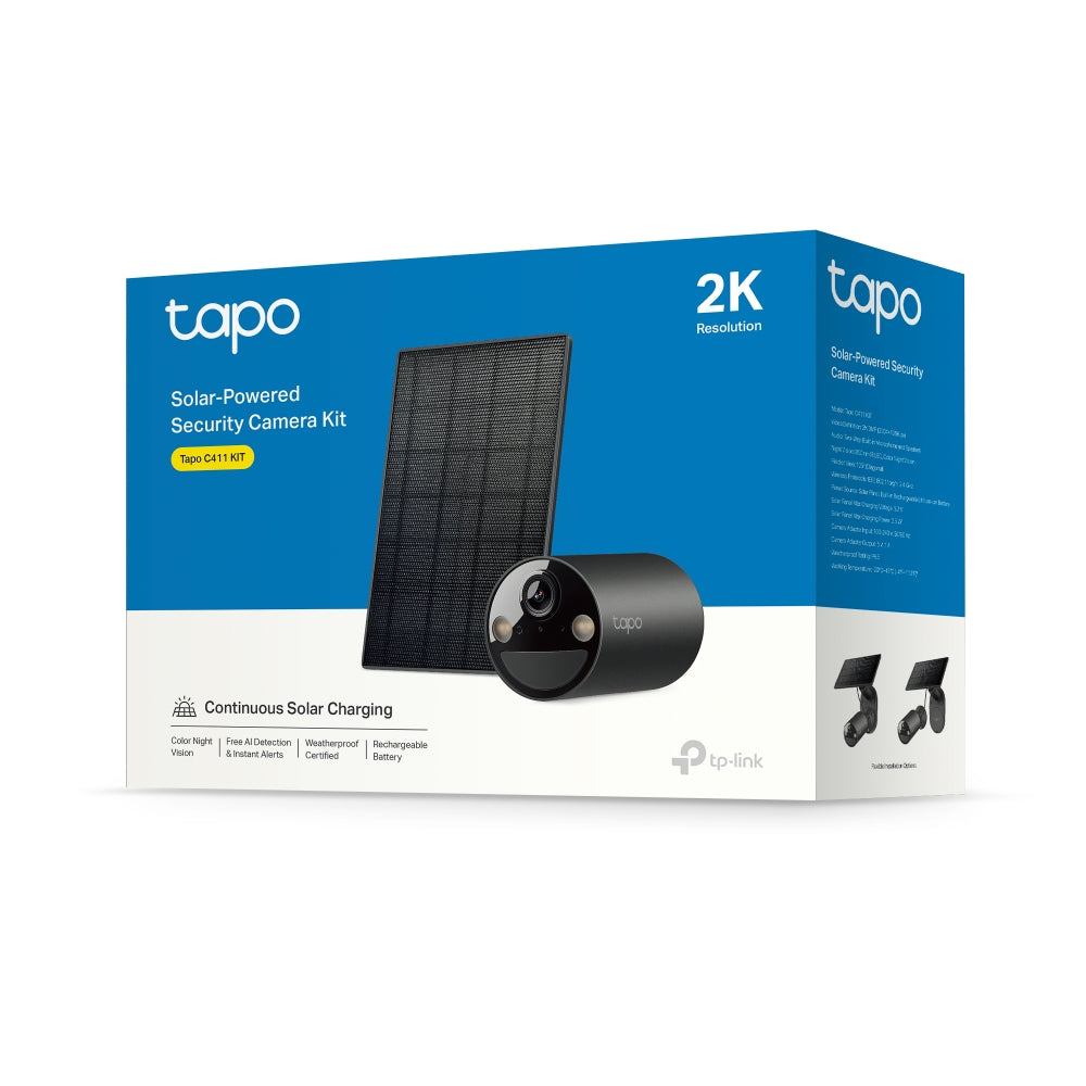 TP-LINK TAPO C411 KIT 3MP SOLAR-POWERED OUTDOOR CAMERA KIT - image 3