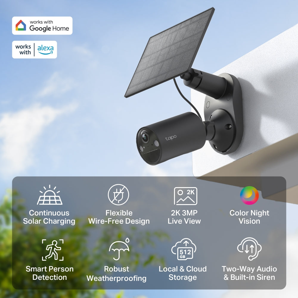 TP-LINK TAPO C411 KIT 3MP SOLAR-POWERED OUTDOOR CAMERA KIT - image 4