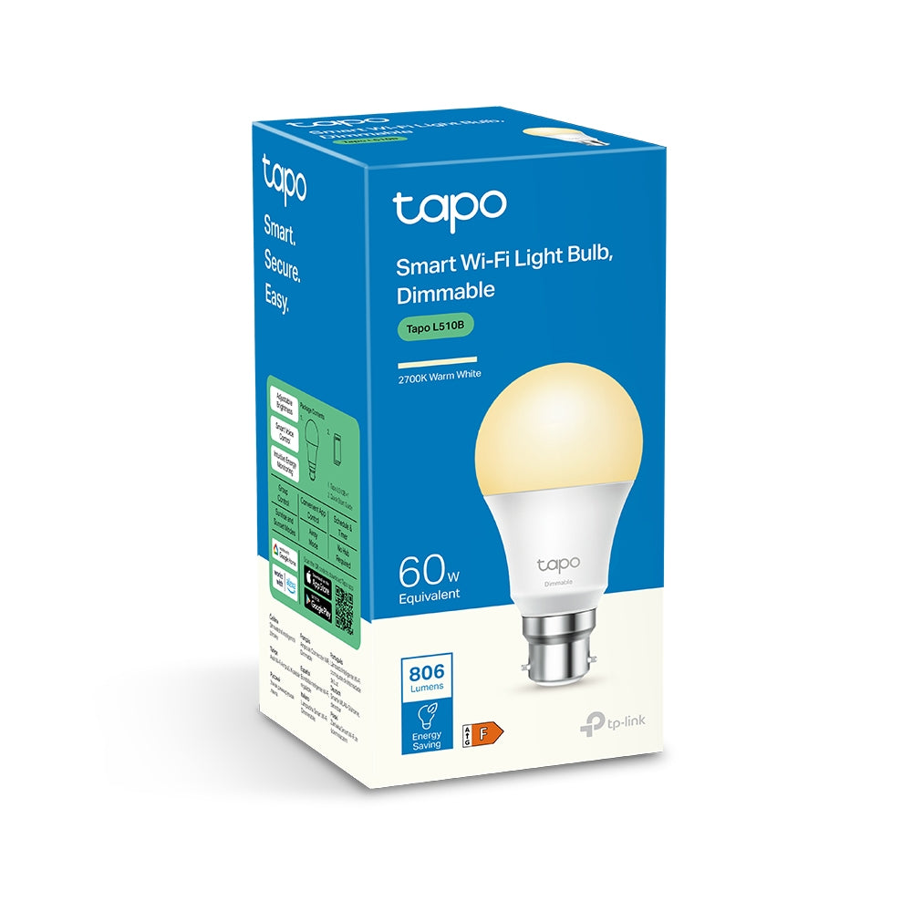TP-LINK TAPO L510B SMART WI-FI DIMMABLE LIGHT BULB - 1-PACK - image 2