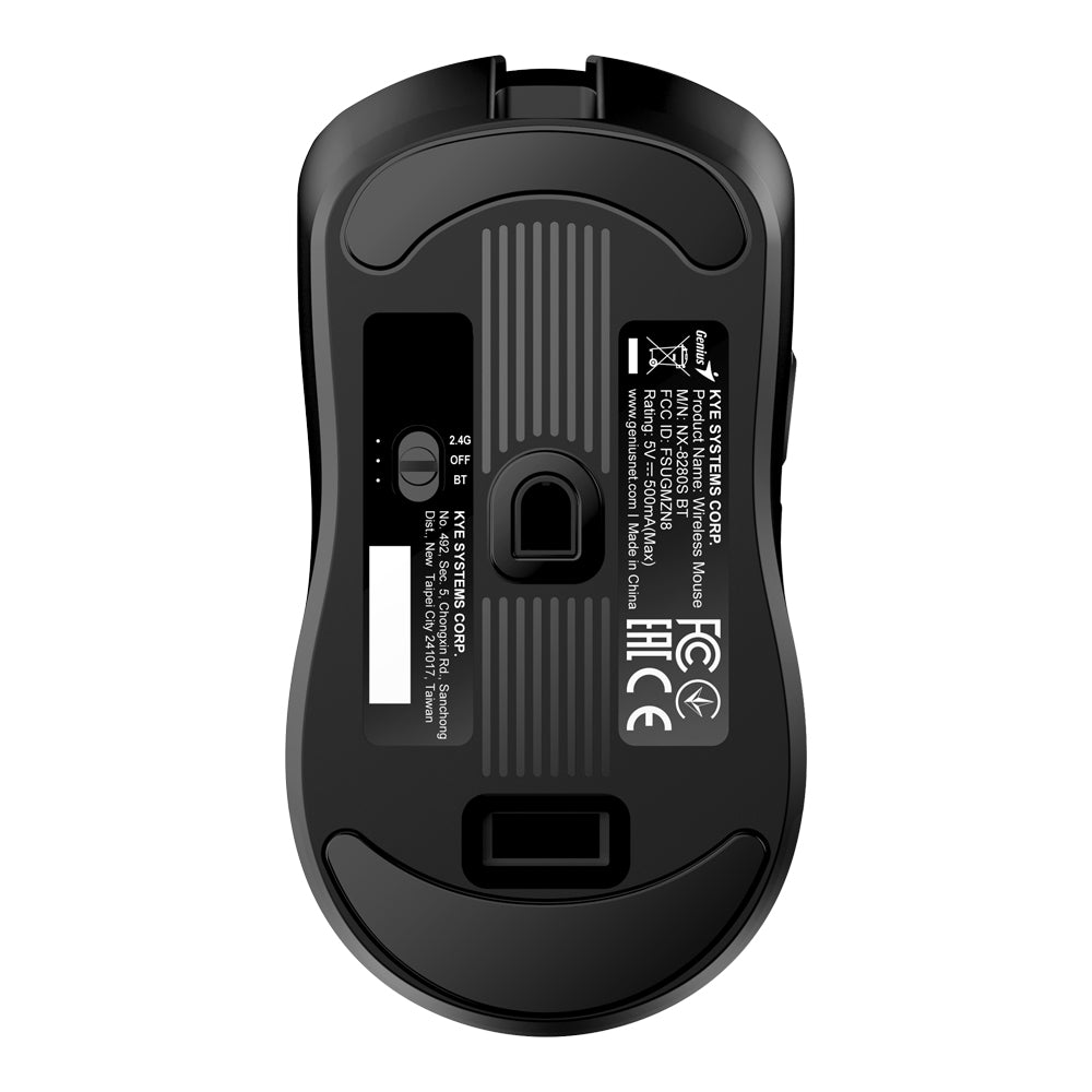 GENIUS NX-8280S BT DUAL-MODE WIRELESS AND BLUETOOTH RECHARGEABLE SILENT MOUSE - BLACK - image 6