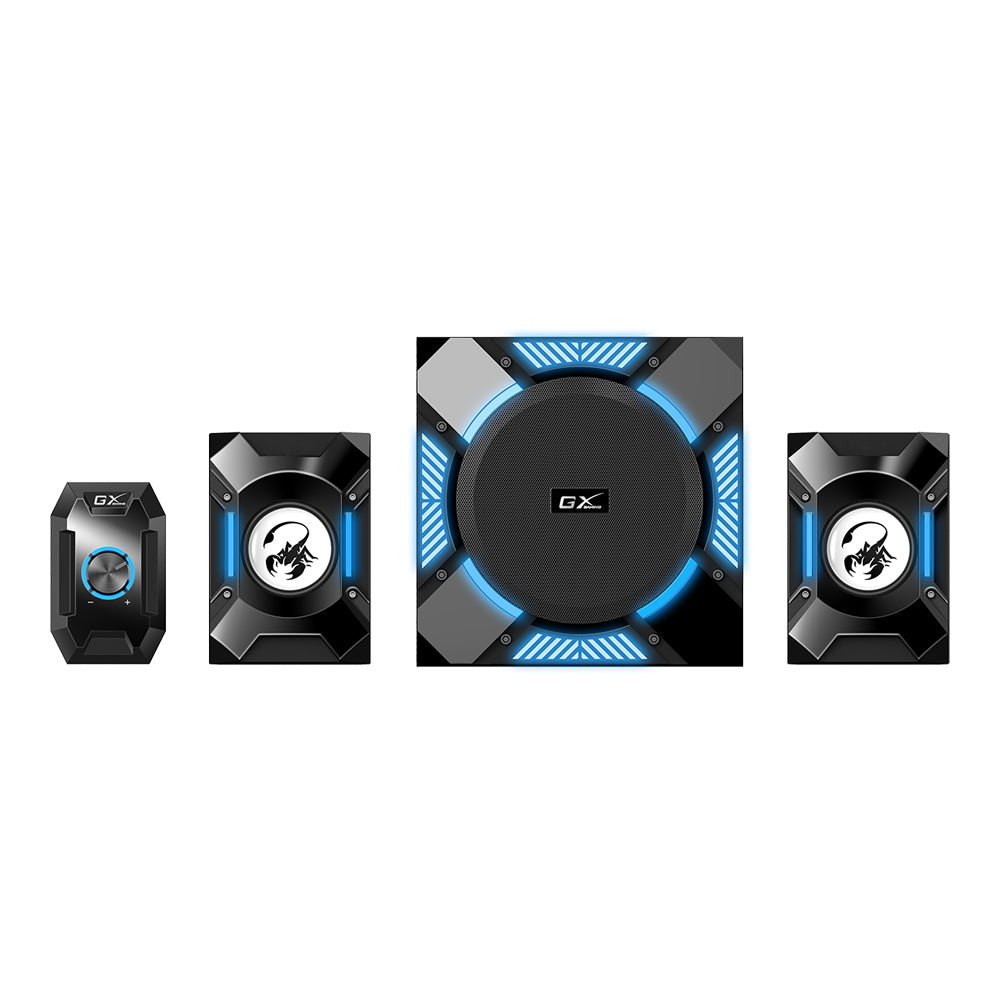 GENIUS SW-G2.1 1200 36W 2.1 CHANNEL GAMING SPEAKER SYSTEM WITH IN-LINE CONTROL POD - image 3