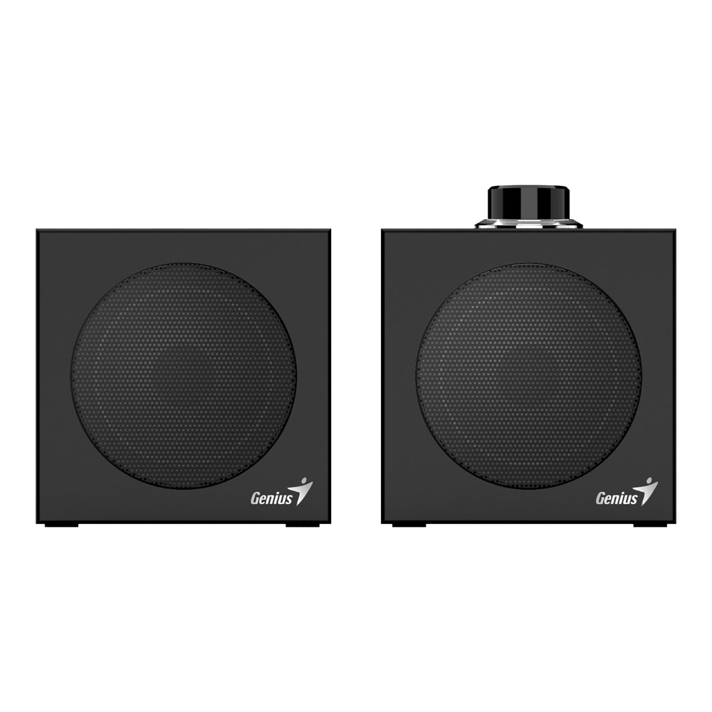 GENIUS SP-HF300U 4W USB STEREO SPEAKERS WITH DUAL USB TYPE-A/TYPE-C CONNECTOR - BLACK - image 2