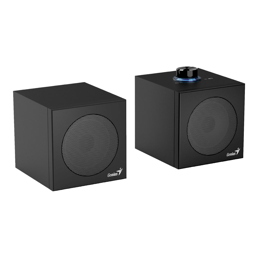 GENIUS SP-HF300U 4W USB STEREO SPEAKERS WITH DUAL USB TYPE-A/TYPE-C CONNECTOR - BLACK - image 3
