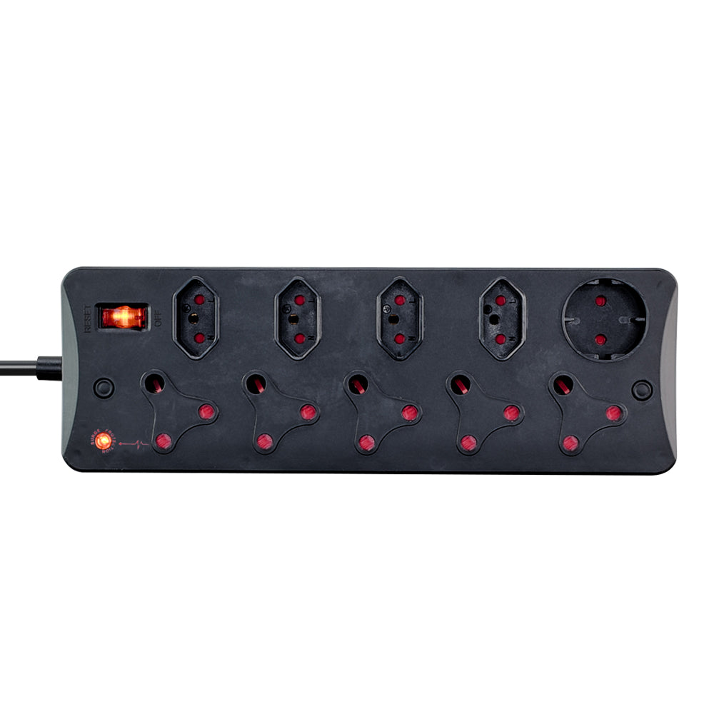 LINKQNET 10-PORT MULTIPLUG WITH SURGE PROTECTION AND 3M CABLE - BLACK - image 2