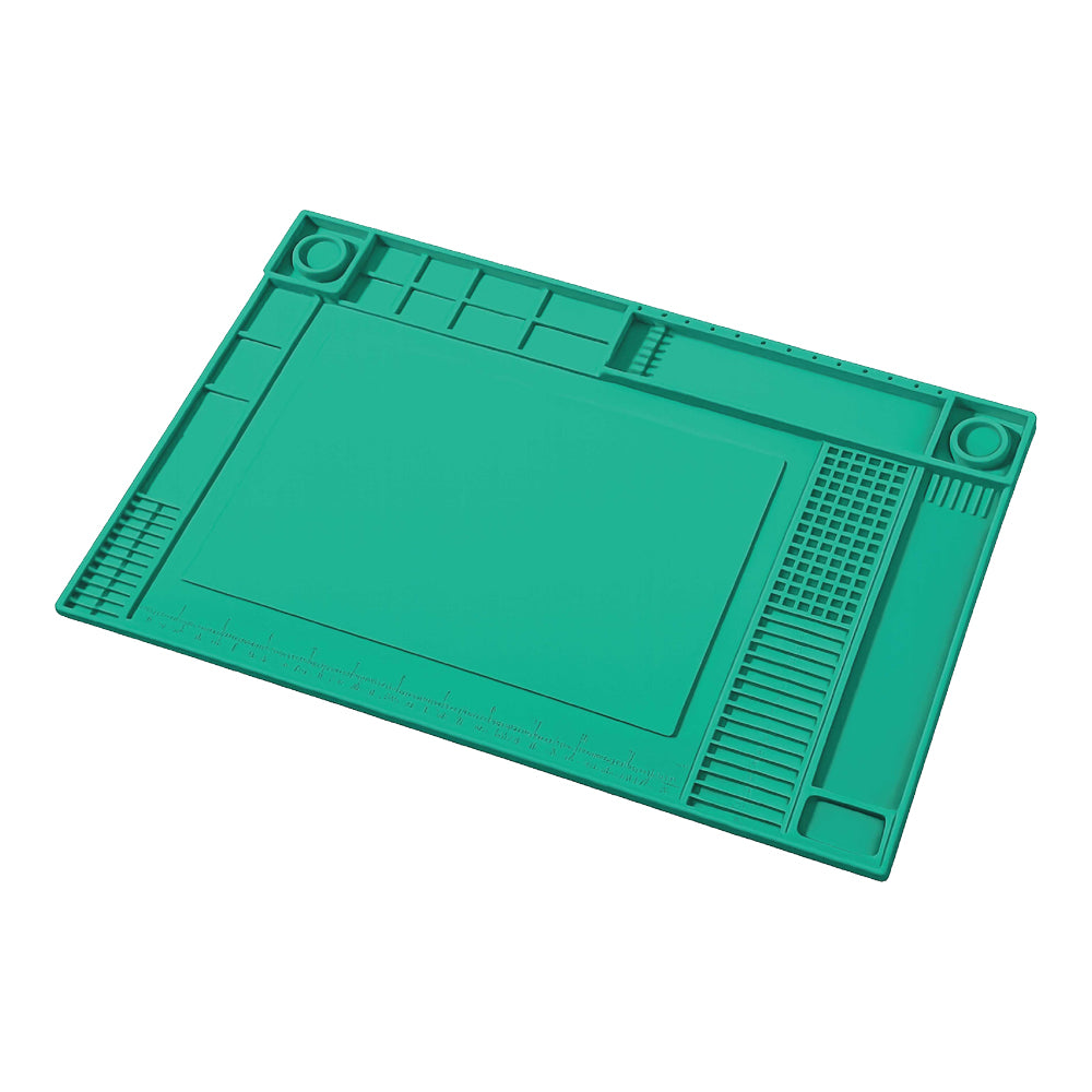 PROSKIT DP-4530 500°C HEAT-RESISTANT SILICONE SOLDERING MAT WITH TOOL AND COMPONENT ORGANISER