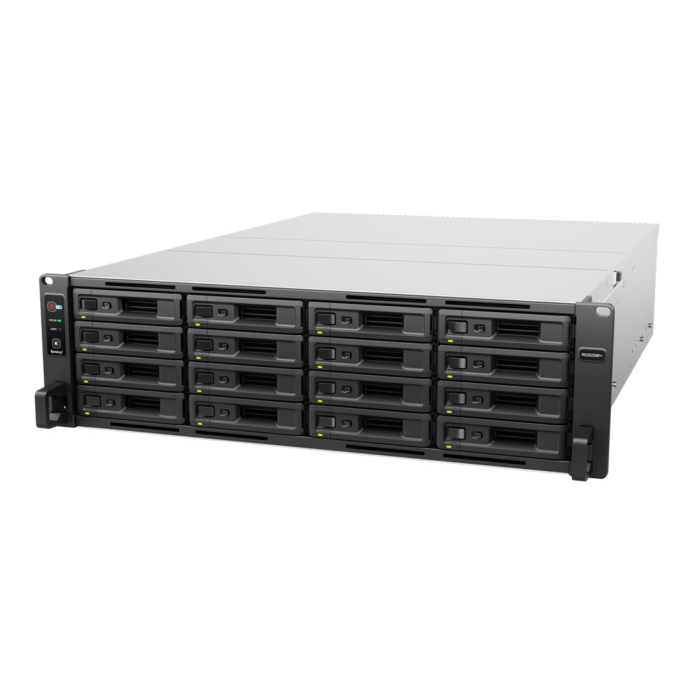 SYNOLOGY RACKSTATION RS2825RP+ 16-BAY 3U RACKMOUNT NAS - AMD RYZEN V1780B 3.35GHZ QUAD-CORE CPU, 8GB RAM, DISKLESS