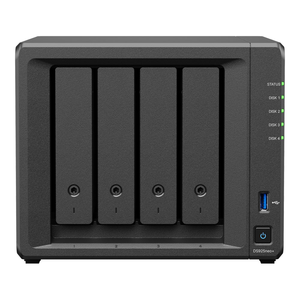 SYNOLOGY DISKSTATION DS925NEO+ 4-BAY NAS - AMD RYZEN V1500B 2.2GHZ QUAD-CORE CPU, 4GB RAM, DISKLESS - image 2