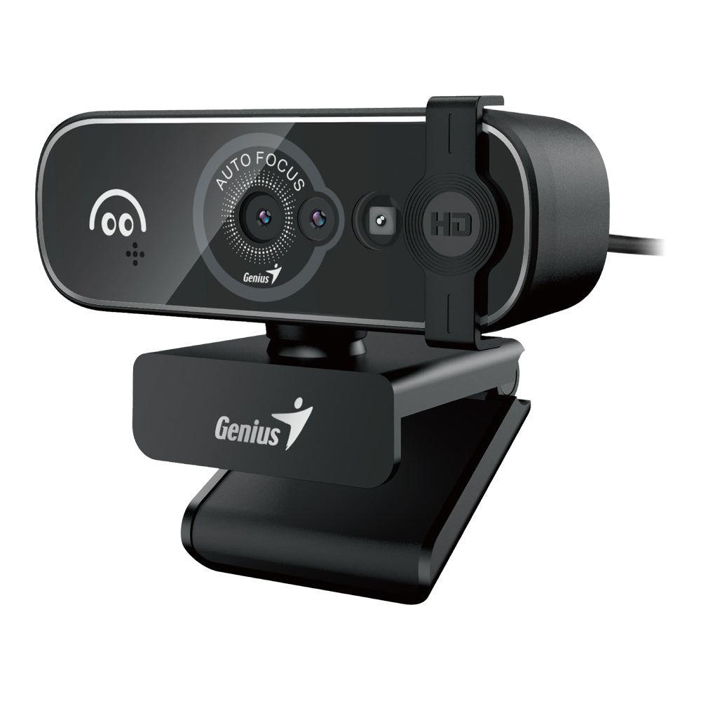 GENIUS FACECAM OPEN 1.5M USB 1080P FACIAL RECOGNITION WEBCAM SUPPORTING WINDOWS HELLO AND AUTO FOCUS