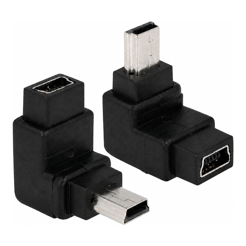 DELOCK 90DEG USB-B MINI M-F DOWN ADAPTER (65096)