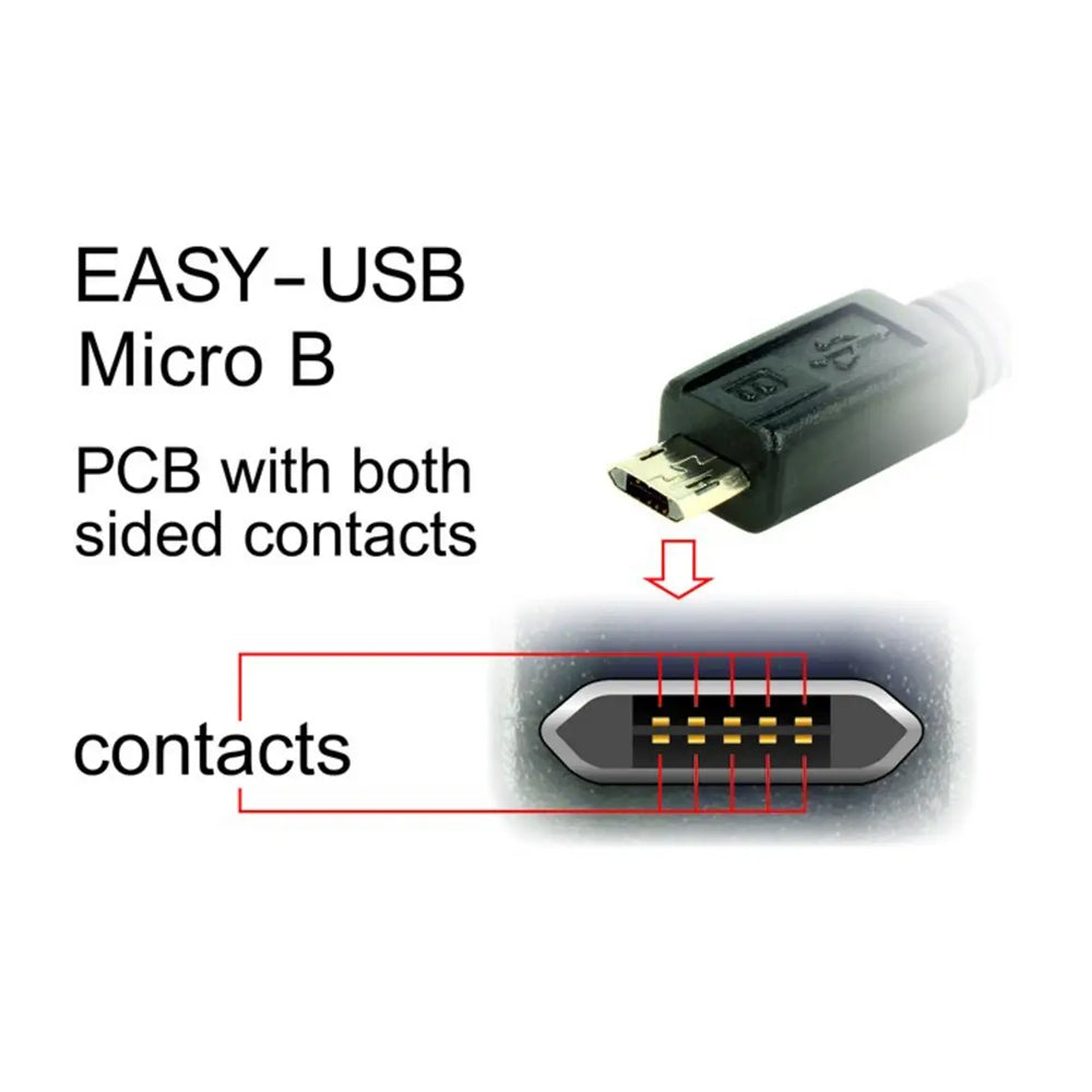 DELOCK 83853 2M EASY-USB2.0 TYPE-A MALE TO ANGLED MICRO-B MALE CABLE WITH REVERSIBLE CONNECTORS - image 5