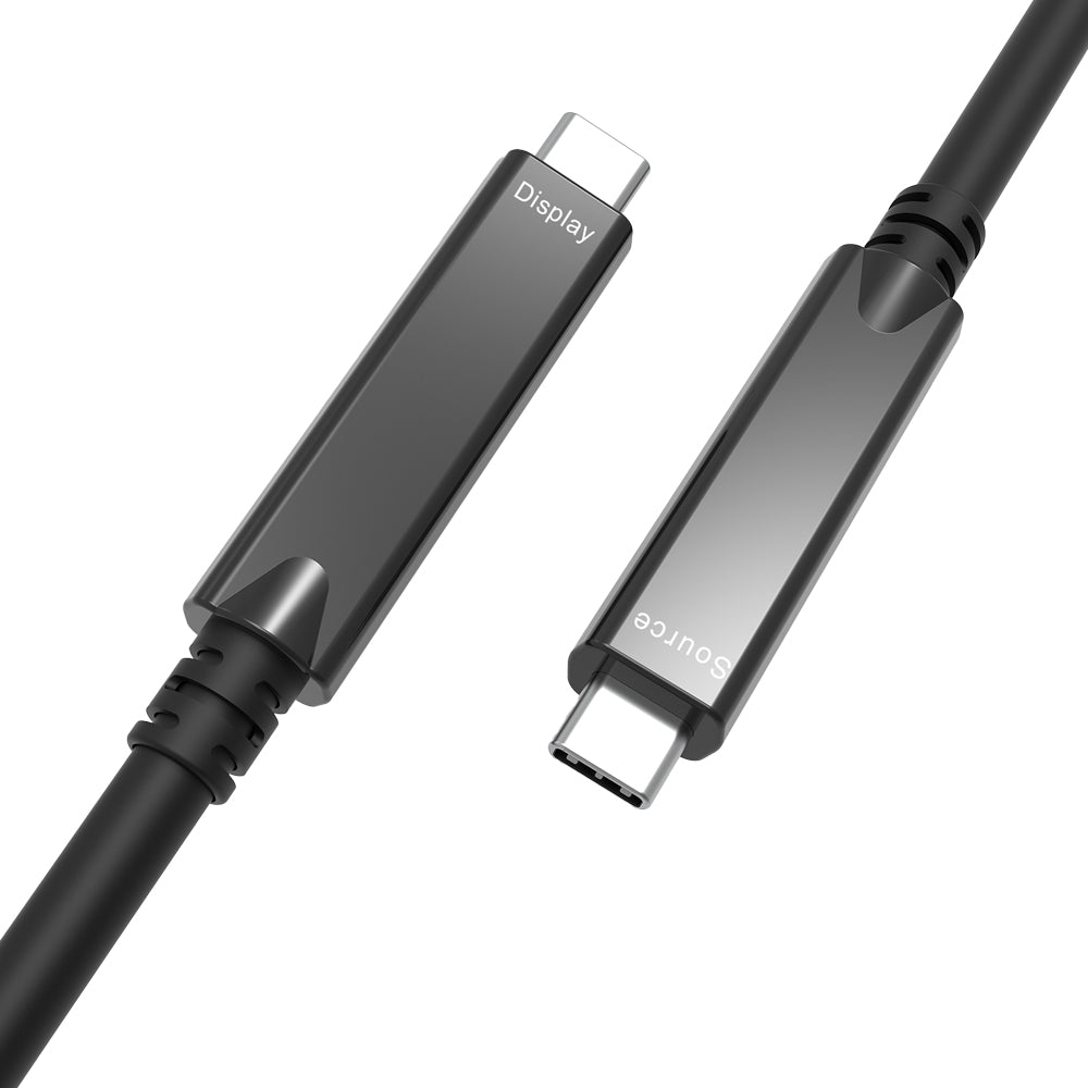 LINKQNET SCFC-3420 15M USB3.2 GEN 2×1 USB TYPE-C ACTIVE OPTICAL CABLE WITH DISPLAYPORT ALT MODE AND POWER DELIVERY
