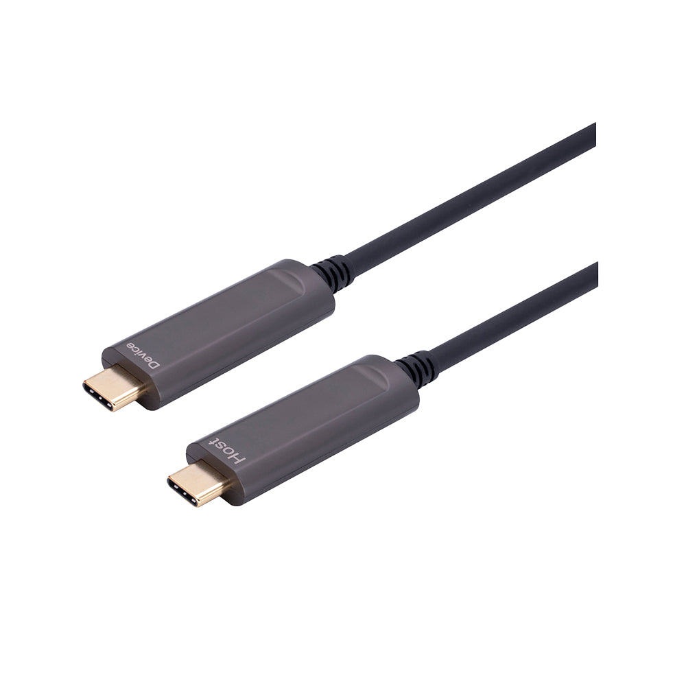 LINKQNET SCDC-3120 10M USB3.2 GEN 2×1 USB TYPE-C 10GBPS DATA-ONLY ACTIVE OPTICAL CABLE