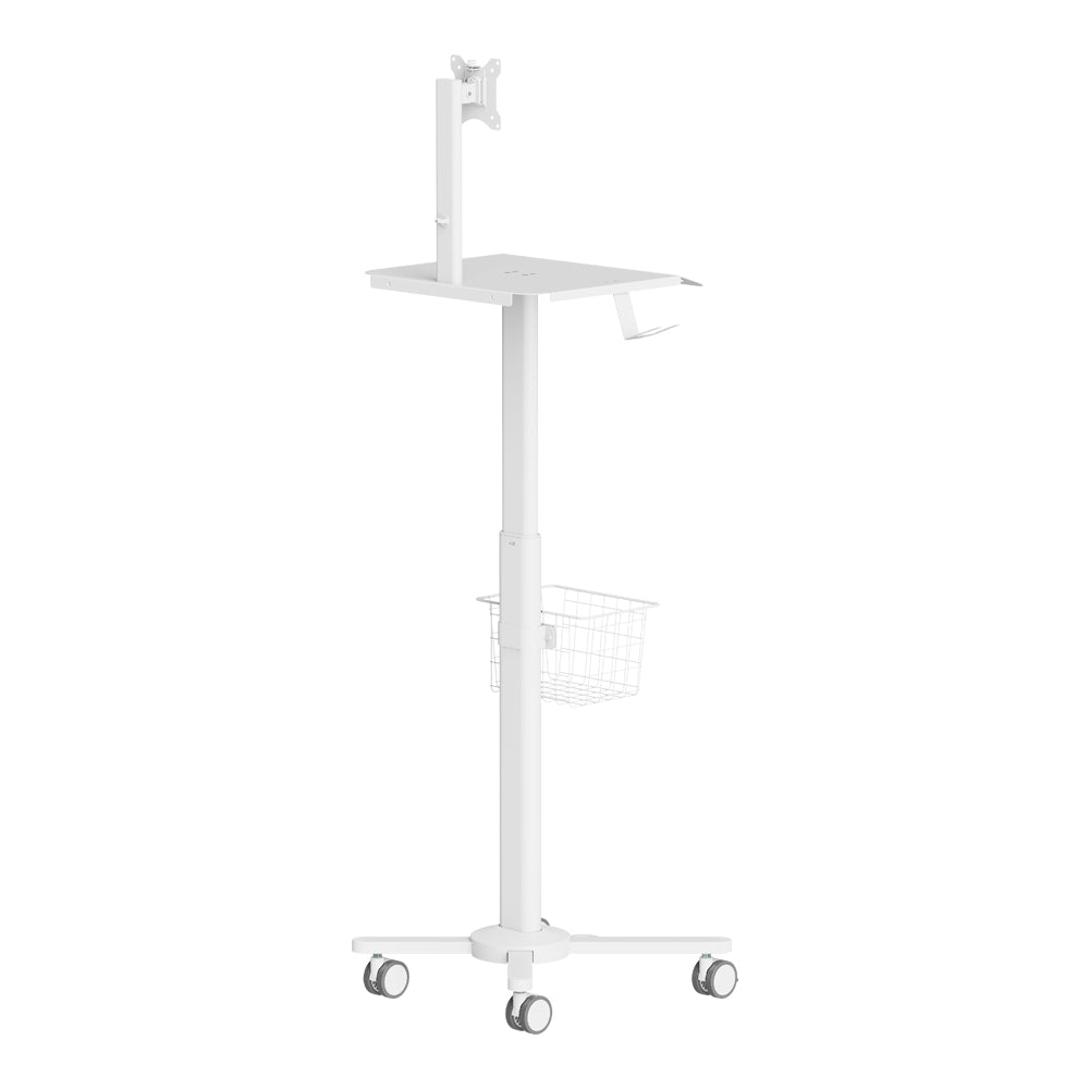 LINKQNET MED13-2 PNEUMATIC HEIGHT-ADJUSTABLE MEDICAL CART WITH 17-32" MONITOR MOUNT - image 2