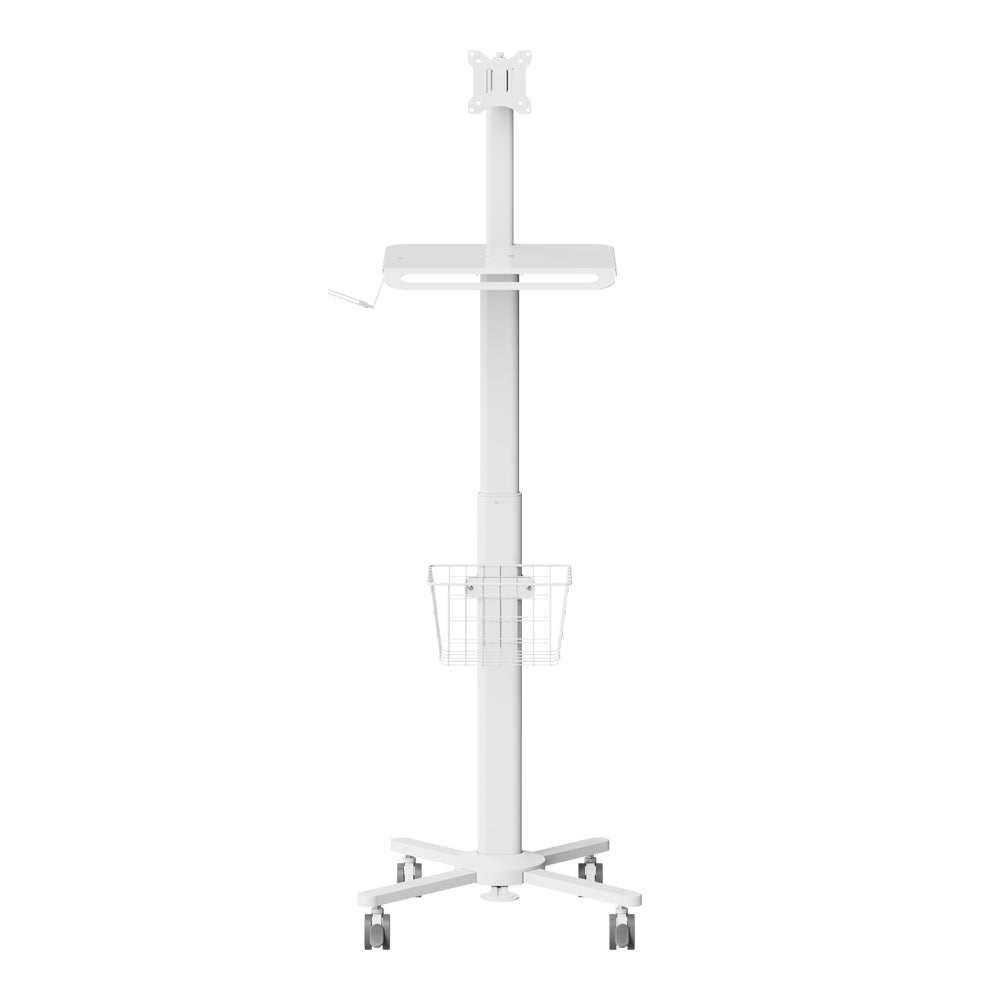 LINKQNET MED13-2 PNEUMATIC HEIGHT-ADJUSTABLE MEDICAL CART WITH 17-32" MONITOR MOUNT - image 3