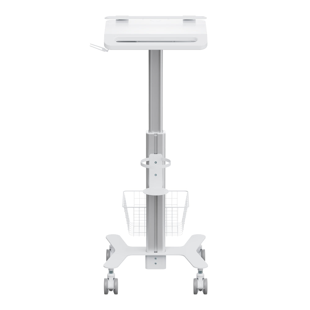 LINKQNET MED05-4 PNEUMATIC HEIGHT-ADJUSTABLE MEDICAL CART WITH ANTI-THEFT LAPTOP HOLDER - image 3