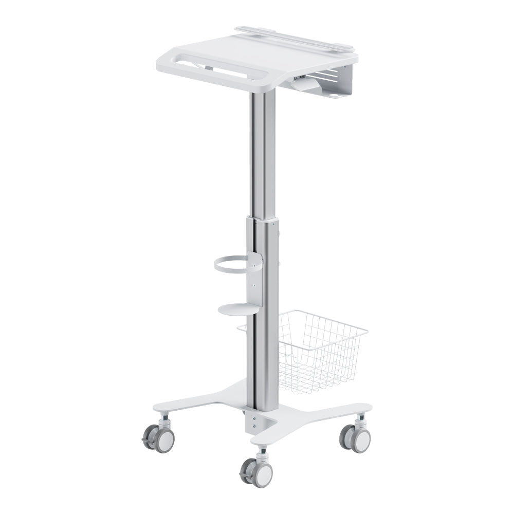 LINKQNET MED05-4 PNEUMATIC HEIGHT-ADJUSTABLE MEDICAL CART WITH ANTI-THEFT LAPTOP HOLDER - image 4