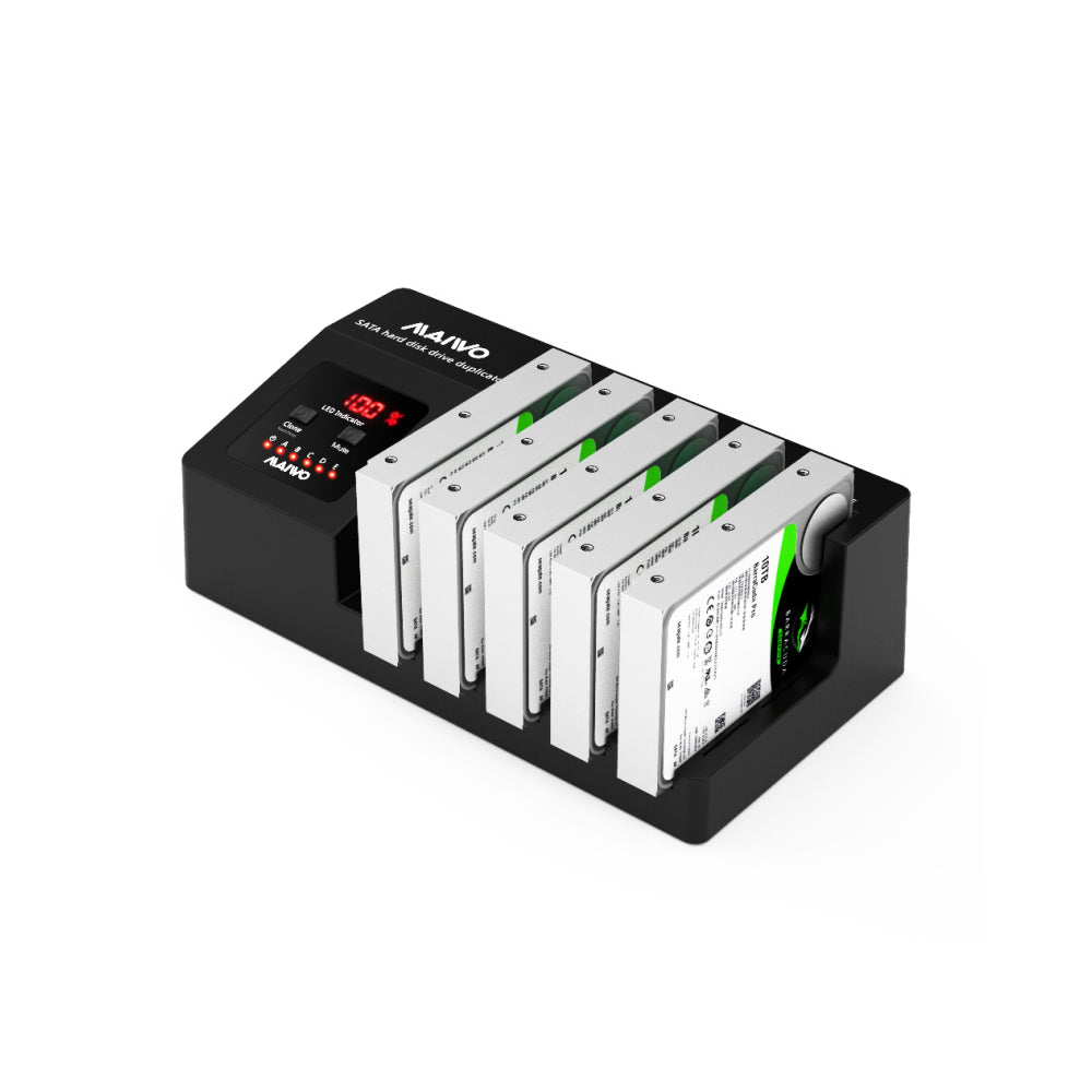 MAIWO K3095A 5-BAY USB3.0 2.5"/3.5" SATA HDD/SSD DOCKING AND CLONING STATION (1-TO-4) - image 2