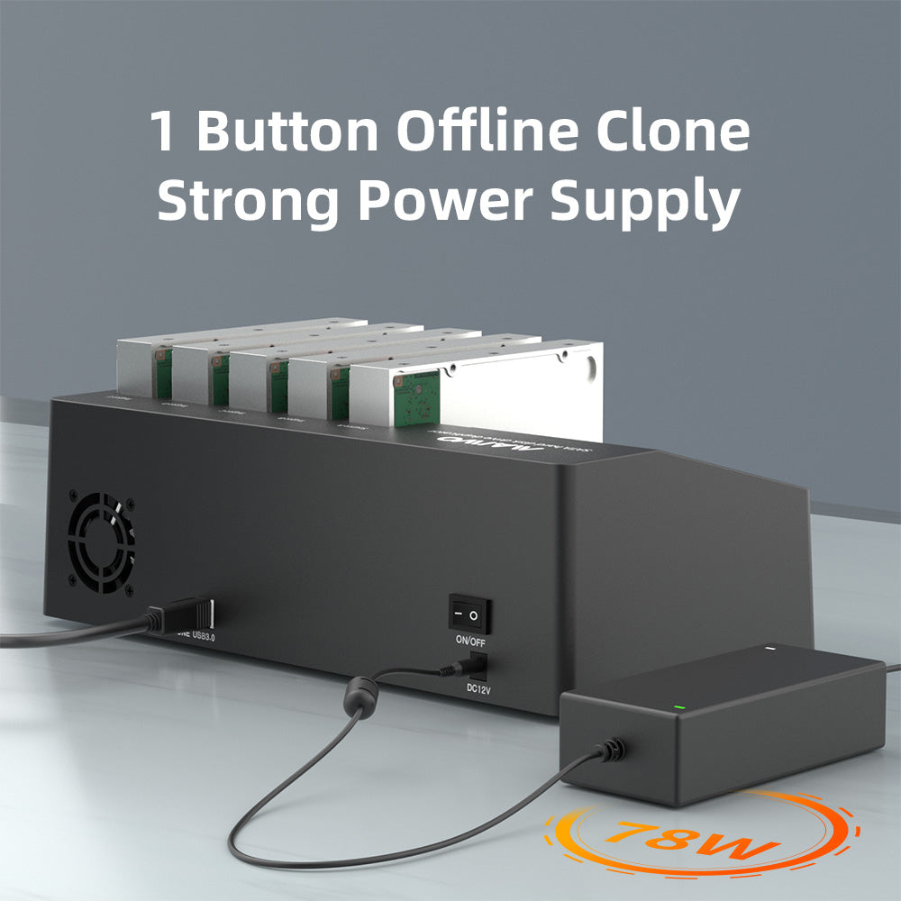 MAIWO K3095A 5-BAY USB3.0 2.5"/3.5" SATA HDD/SSD DOCKING AND CLONING STATION (1-TO-4) - image 6