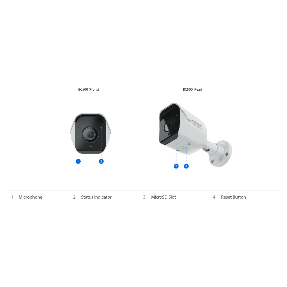SYNOLOGY BC500 5MP IP67 OUTDOOR POE AI BULLET CAMERA WITH 30M IR NIGHT VISION - image 8