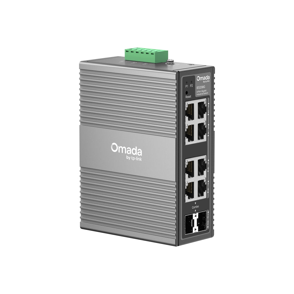 TP-LINK OMADA IES208G 8-PORT GIGABIT INDUSTRIAL EASY MANAGED SWITCH WITH 2× RJ45/SFP COMBO SLOTS - image 2