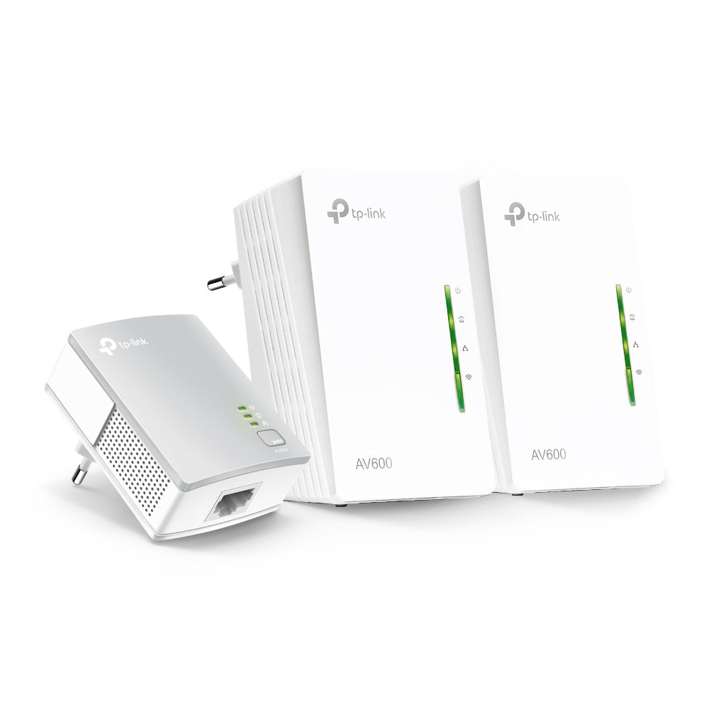 TP-LINK TL-WPA4220 TKIT AV600 POWERLINE UNIVERSAL WI-FI RANGE EXTENDER 3-DEVICE KIT - image 2