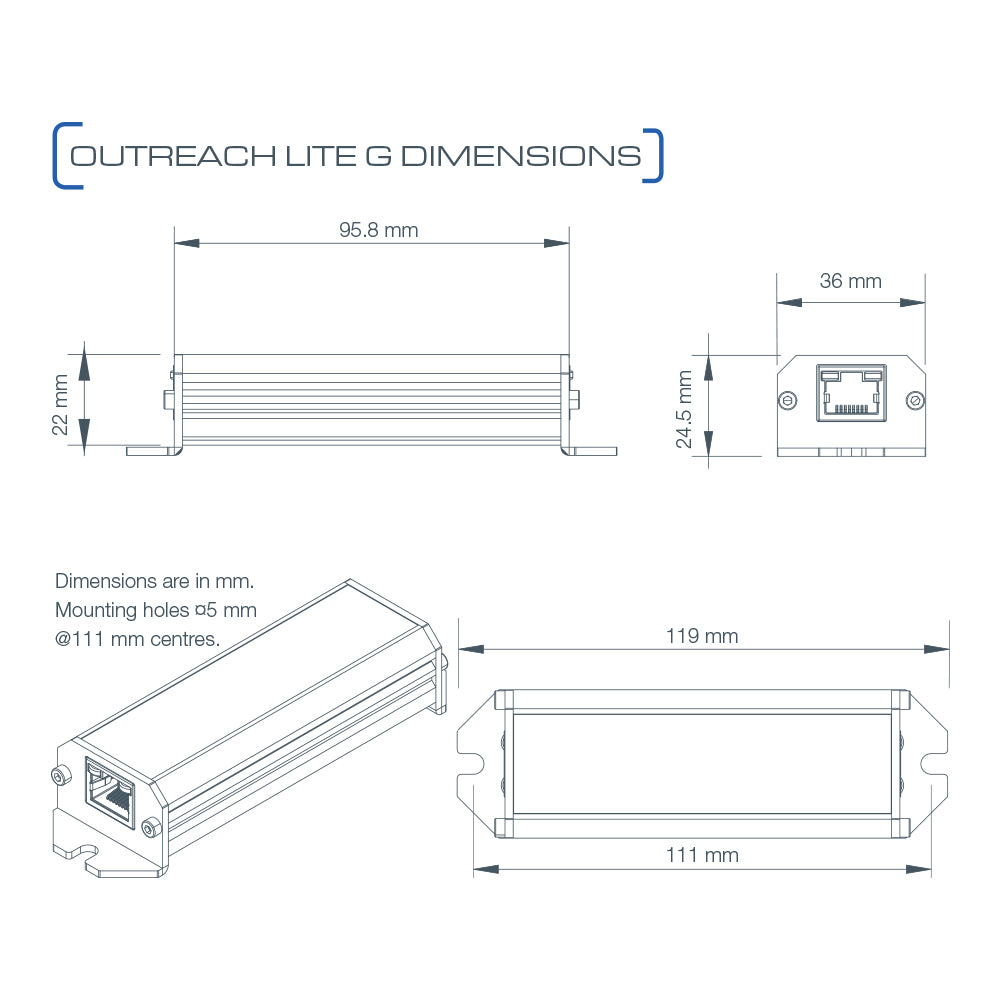 VERACITY VOR-ORL-G OUTREACH LITE G POE-POWERED GIGABIT ETHERNET REPEATER TO EXTEND NETWORK REACH TO 200M - image 5