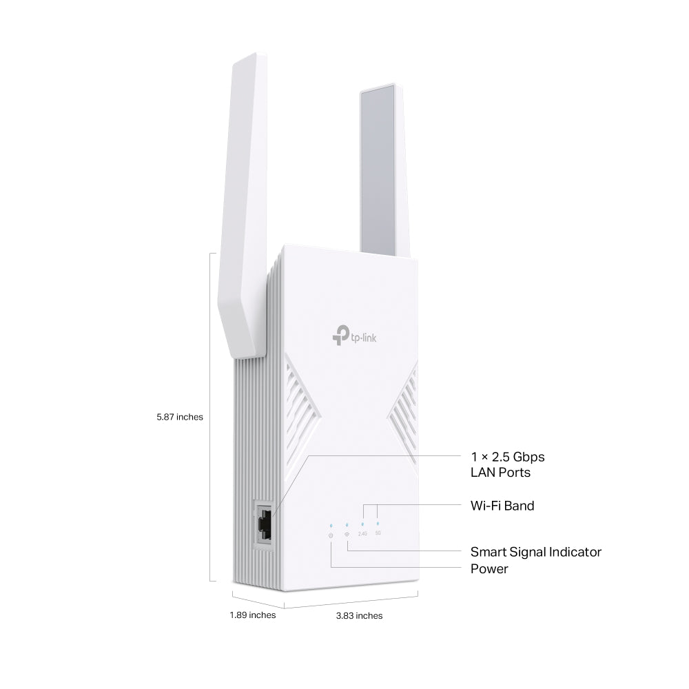TP-LINK RE235BE BE3600 DUAL-BAND WI-FI 7 RANGE EXTENDER - image 4