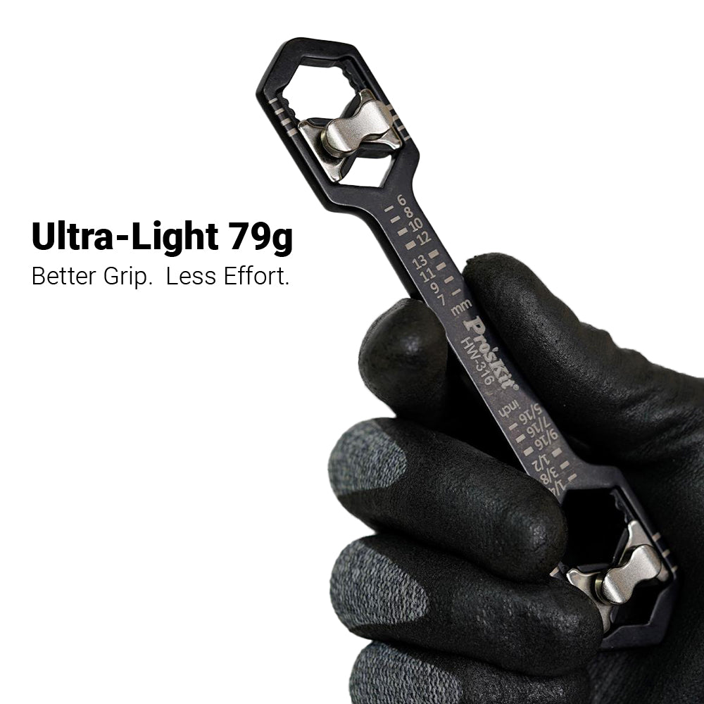 PROSKIT HW-316 14-IN-1 METRIC AND IMPERIAL MULTI-SIZE COMBINATION WRENCH - image 4
