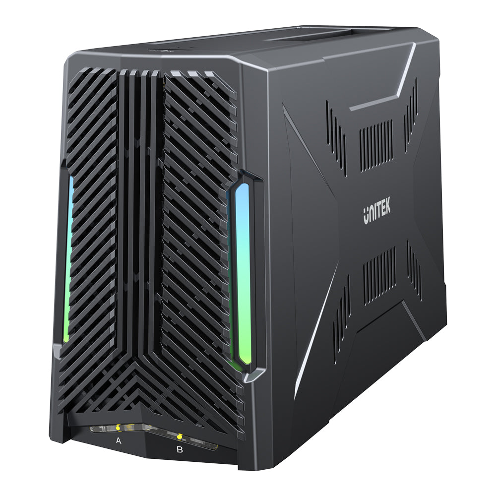 UNITEK S1234B USB3.2 GEN2 TYPE-C 10GBPS M.2 NVME AND 2.5/3.5" SATA HDD/SSD DOCKING STATION
