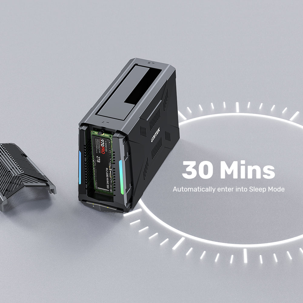 UNITEK S1234B USB3.2 GEN2 TYPE-C 10GBPS M.2 NVME AND 2.5/3.5" SATA HDD/SSD DOCKING STATION - image 13