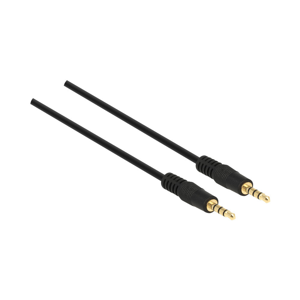 DELOCK 1M STEREO 3.5MM 4-PIN M TO M CABLE (83435)