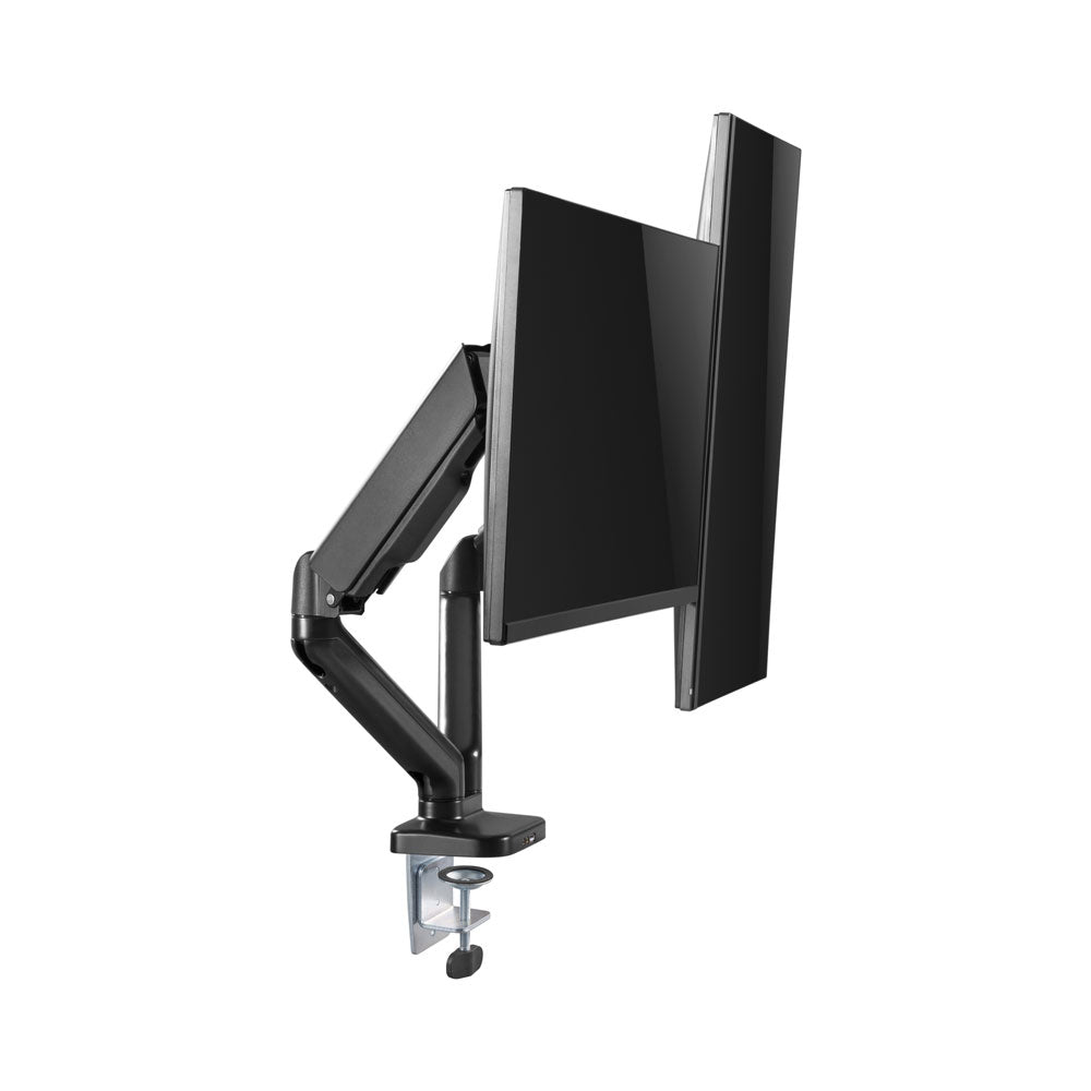 LINKQNET LDT46-C024U | 17-32" DUAL MONITOR SPRING-ASSISTED DESKTOP BRACKET WITH USB AND AUDIO POR