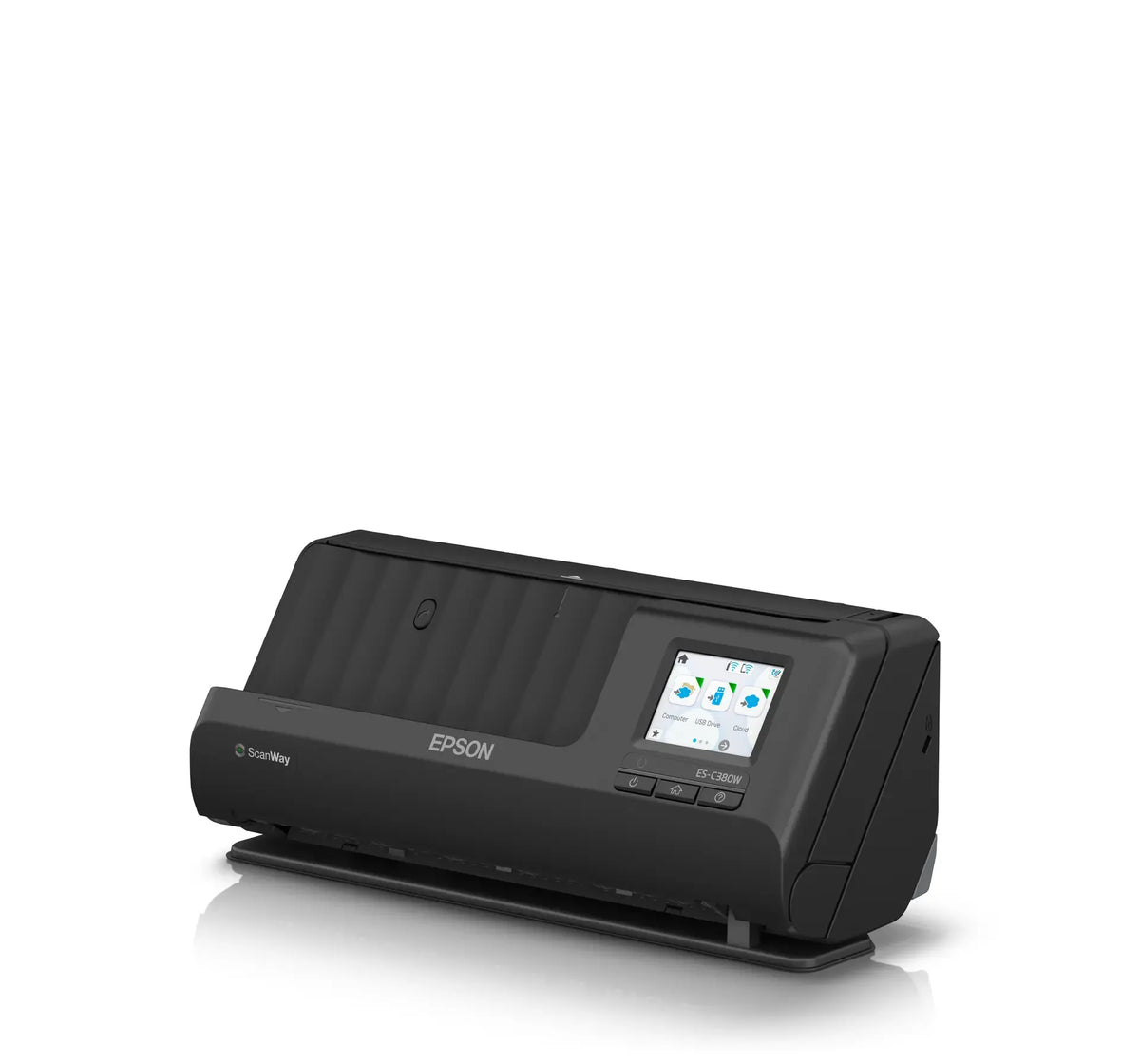 Epson ES-C380W-Compact Sheetfeed;A4;600x600dpi; 30ppm; Duplex; Single pass dual; Daily Duty Cycle 3500. USB;WiFi LAN;WiFi Direct