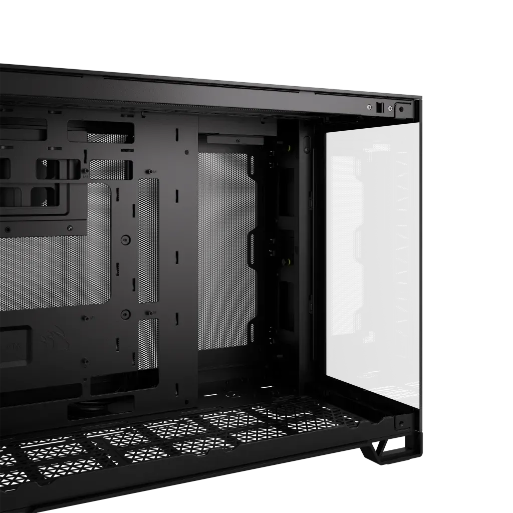 iCUE 2500X Micro ATX Black Dual Chamber PC Case; 2x 2.5'' Drive Bays; 2x 3.5''; Up to 360mm Radiator compatible - image 2