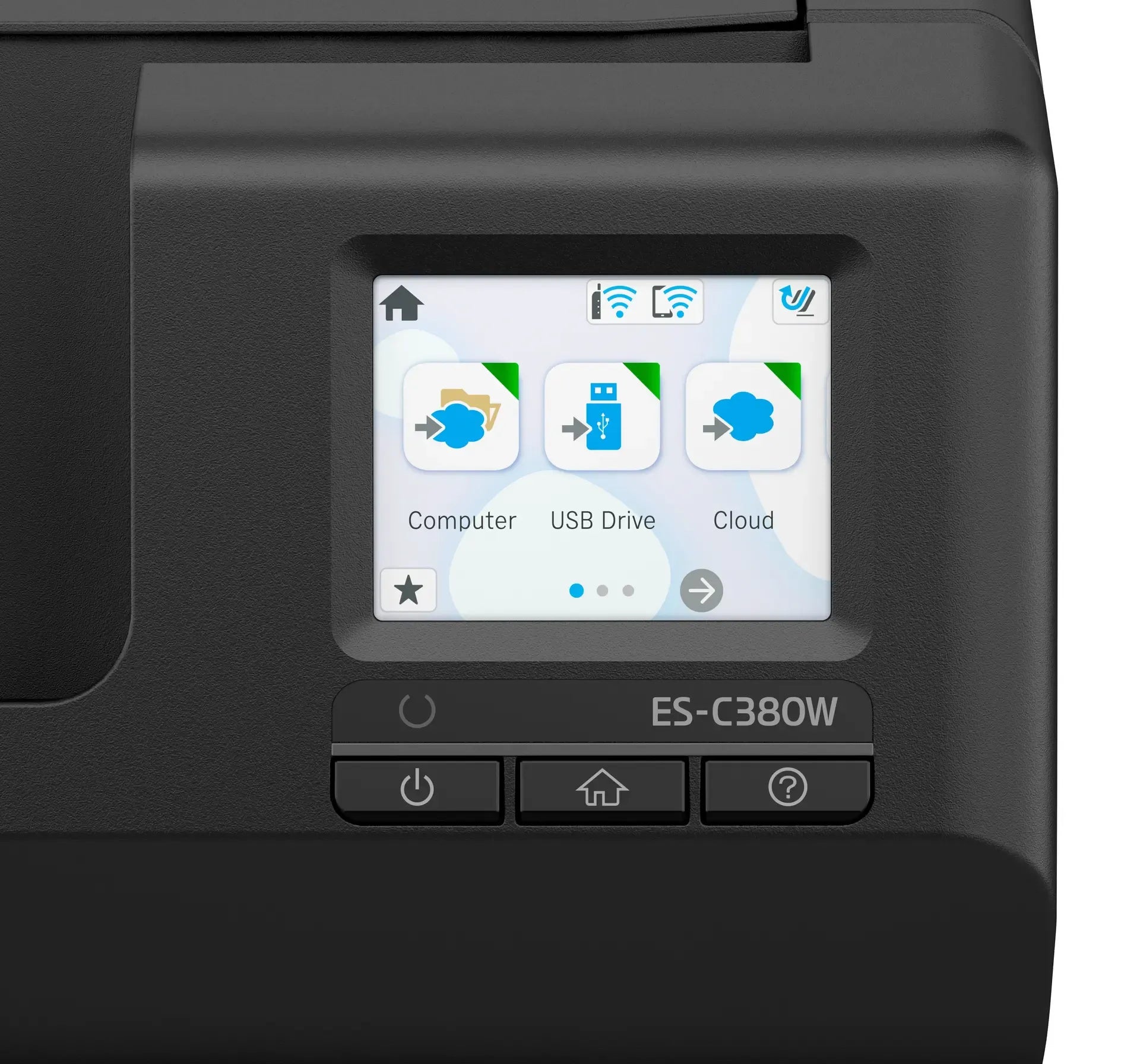 Epson ES-C380W-Compact Sheetfeed;A4;600x600dpi; 30ppm; Duplex; Single pass dual; Daily Duty Cycle 3500. USB;WiFi LAN;WiFi Direct - image 3