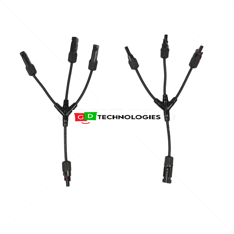 1 to 3 MC4 Y-Branch Connectors (Per Pair) MC4Y3