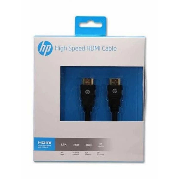 HP High-Speed HDMI Cable, 1.5m, 4Kx2K UHD, 2160p, HD, 3D Supported