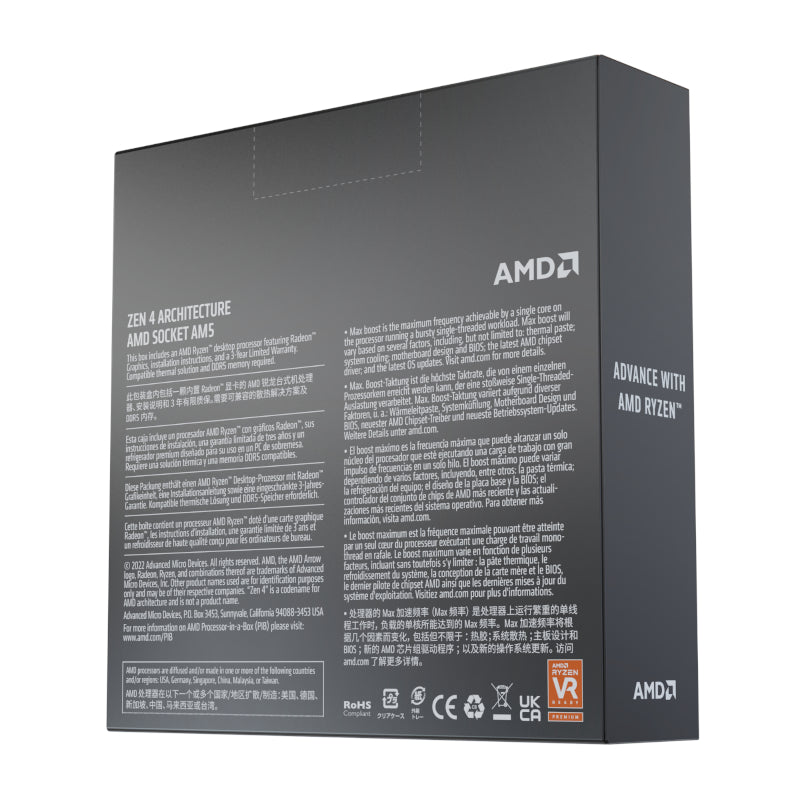 AMD RYZEN 5 7600X 6-Core 4.7GHz AM5 CPU - image 4