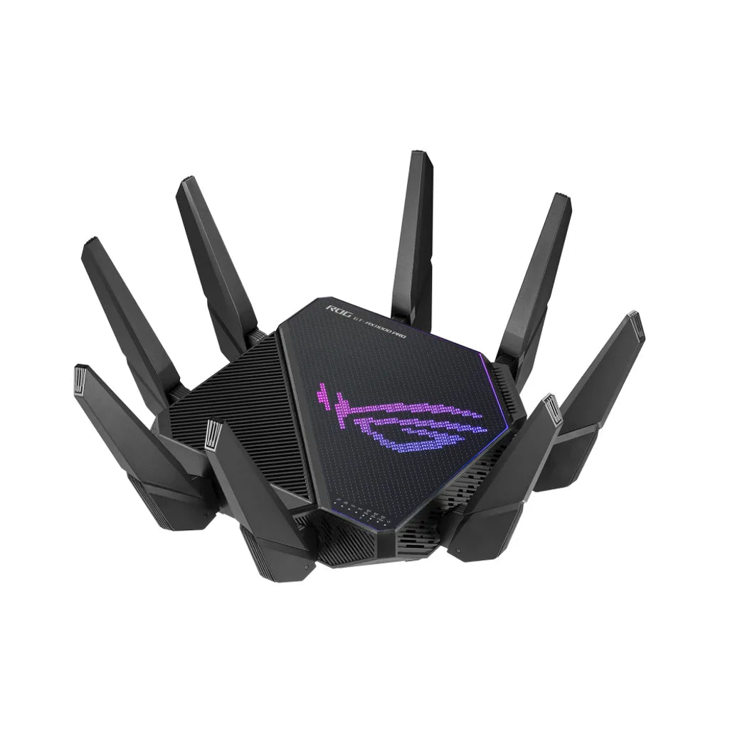 ASUS ROG Rapture GT-AX11000 Pro, Wi-Fi 6 (802.11ax), Tri-band (2.4 GHz / 5 GHz / 5 GHz), Ethernet LAN, Black, Tabletop router