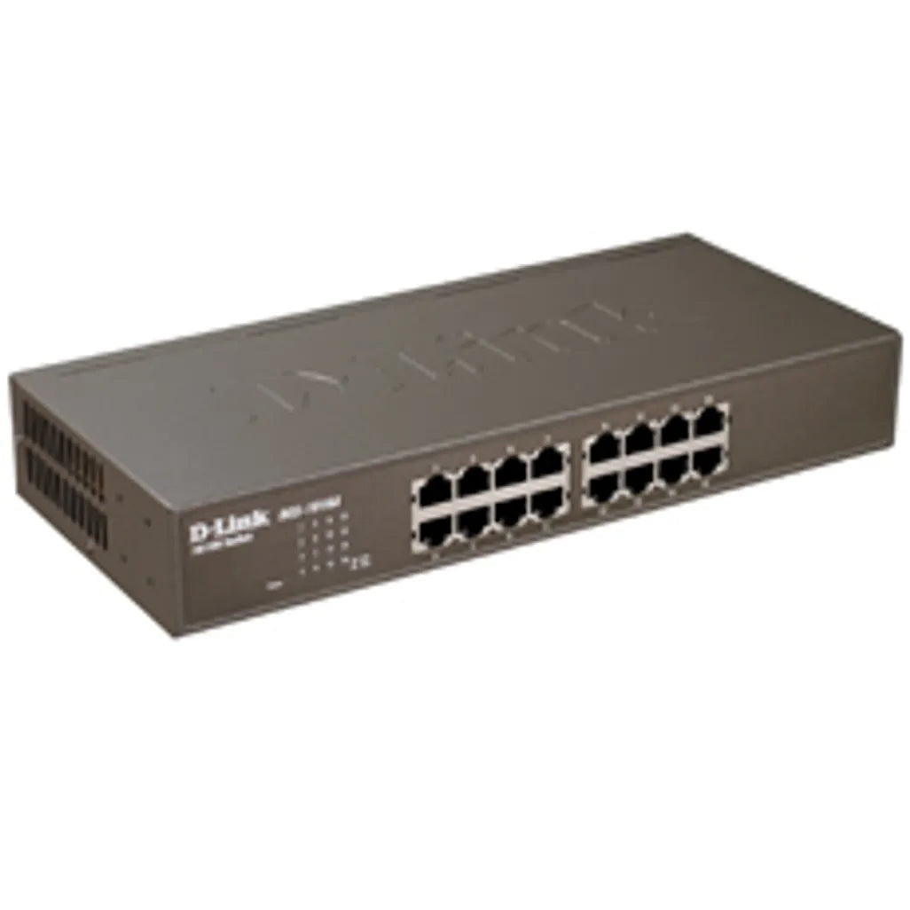 D-Link DES-1016A, Unmanaged, Full duplex