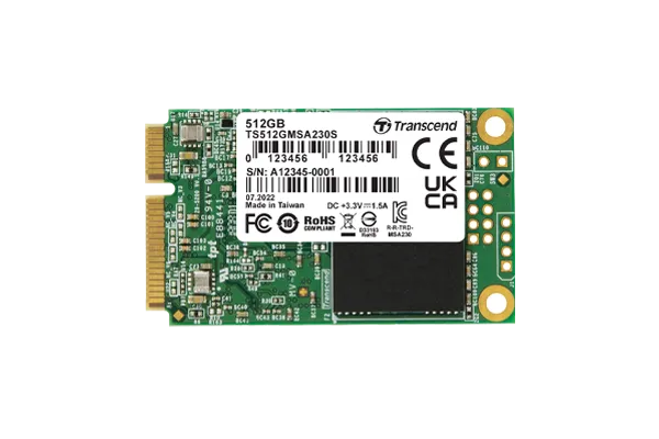 TRANSCEND 512GB MSA230 MSATA SSD - image 2