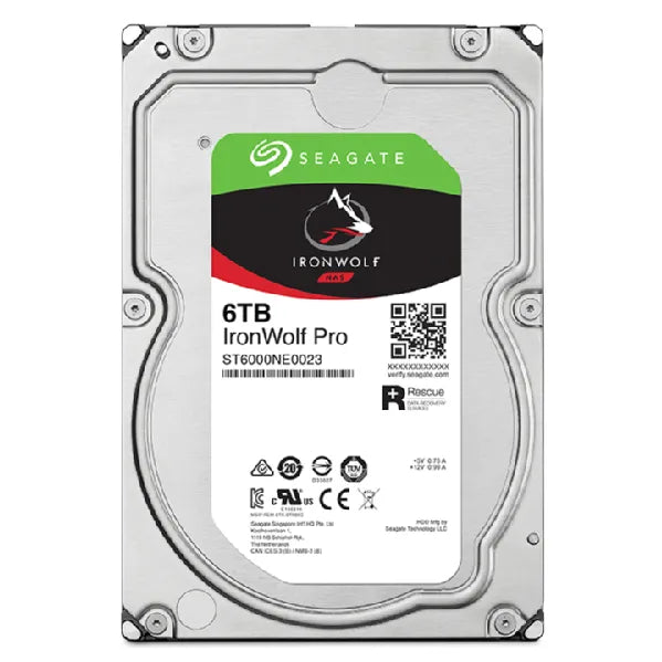 Seagate Ironwolf Pro ST6000NT001 6TB 3.5'' HDD NAS Drives 7200 RPM; SATA 6GB/s Interface; 256MB Cache;550TB/Year; Unlimited Bays - image 8