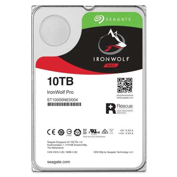 Seagate Ironwolf Pro ST10000NT001 10TB 3.5'' HDD NAS Drives 7200 RPM; SATA 6GB/s Interface; 256MB Cache;550TB/Year; Unlimited Ba - image 9